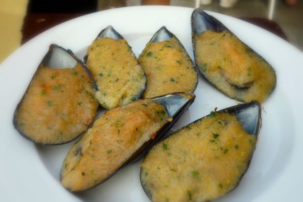 Cozze al gratin antipasto