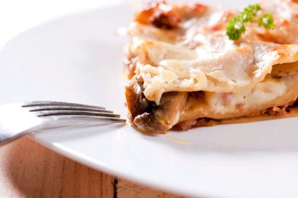 lasagne, funghi