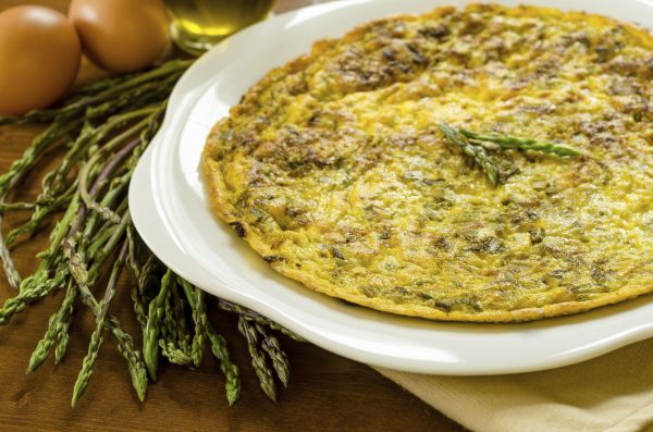 Frittata di asparagi selvatici al forno