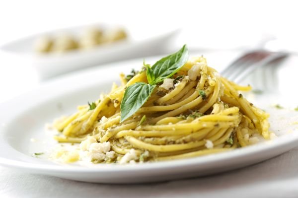 Tagliolini pesto rucola anacardi