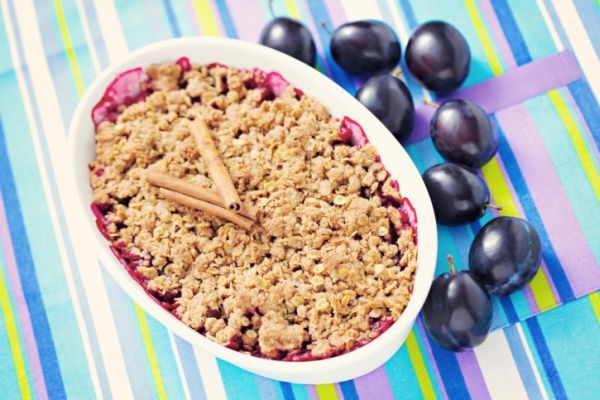 Crumble prugne fresche