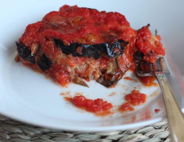 Parmigiana melanzane pesce