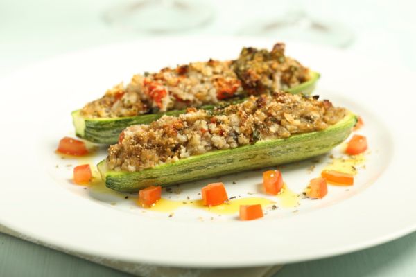 Zucchine ripiene carne senza uova