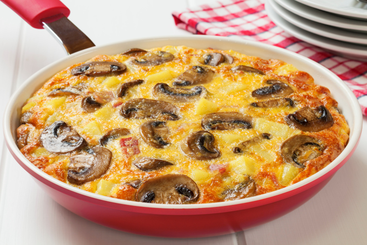 Frittata funghi salvia