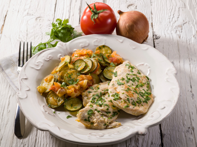 Scaloppine formaggio zucchine