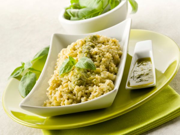 Risotto pesto genovese