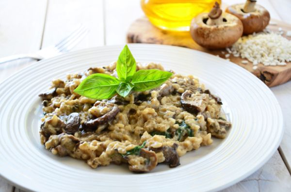 Risotto funghi misti gorgonzola