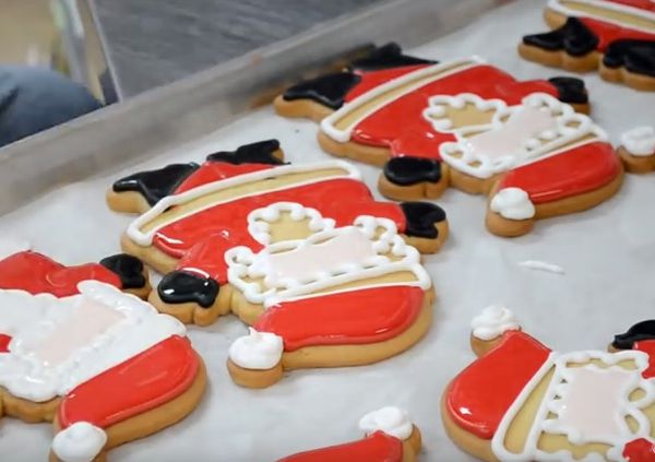 Biscotti Di Natale Video.Come Decorare I Biscotti Di Babbo Natale Facilmente Video Ginger Tomato