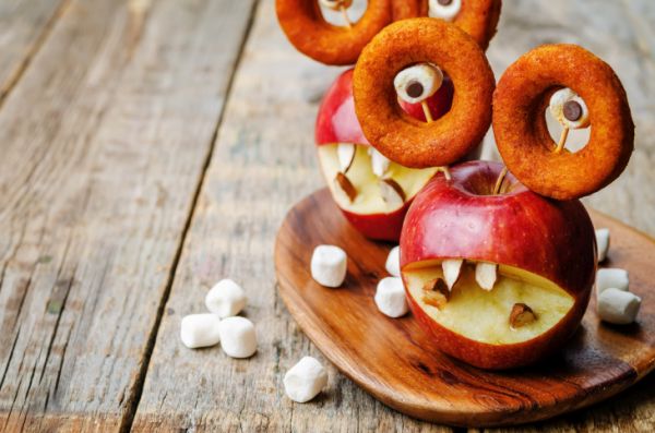 4 decorazioni Halloween fare con cibo