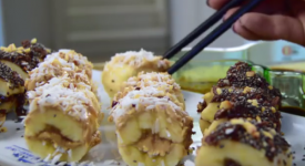 Come fare sushi banana un minuto (VIDEO)