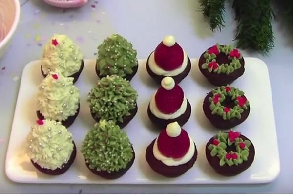 Come realizzare brownies decorati Natale video tutorial semplice