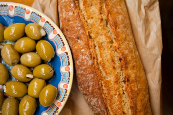 olive, Come condire olive verdi schiacciate