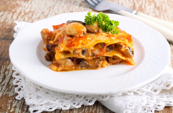 lasagne natale funghi besciamella