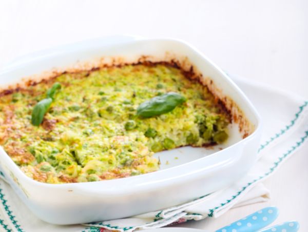 Frittata piselli mais sottilette