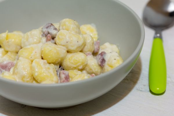 Gnocchi gorgonzola speck