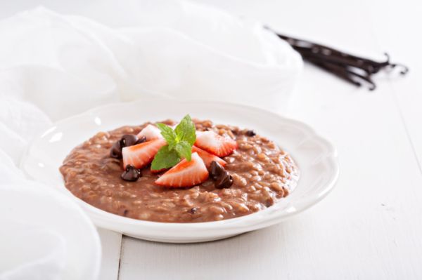 Risotto cioccolato fragole