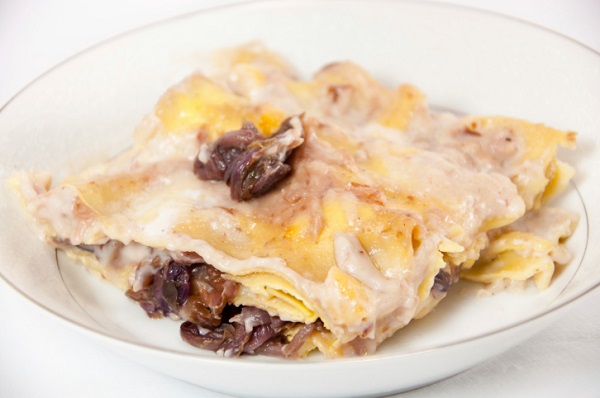 lasagne radicchio funghi