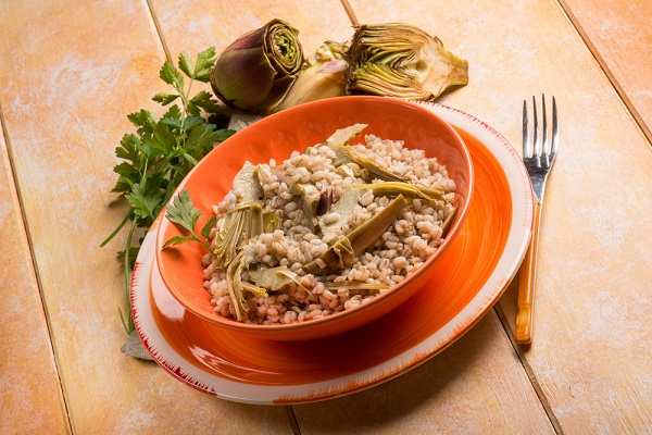 risotto carciofi zafferano