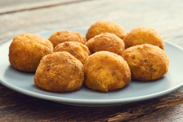 polpette finlandesi, Polpette di riso e spinaci al forno