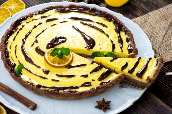 crostata cacao crema pasticcera