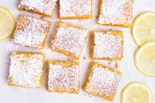 Brownies al limone, lemon bars