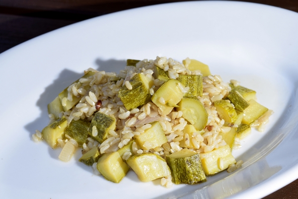 orzotto zucchine zafferano