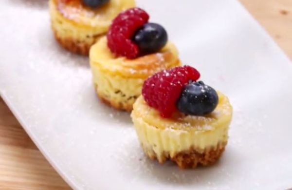 Mini cheesecake al limone (VIDEO)