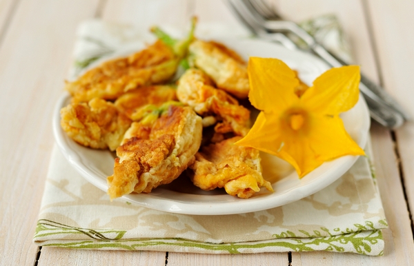 3 pastelle fiori zucca fritti croccanti