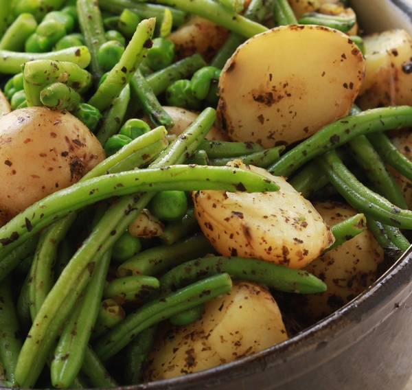 insalata fagiolini patate mandorle