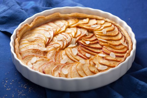 Crostata con marmellata di cachi e mele