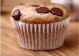 muffin banane gocce di cioccolato