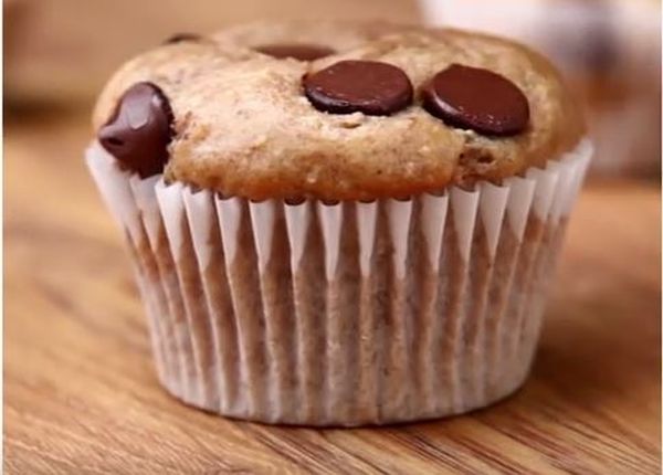 muffin banane gocce di cioccolato