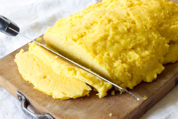 polenta, Bastoncini di polenta con pancetta