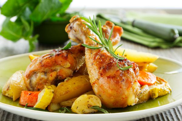 Pollo in tegame con patate, Cosce di pollo allo zenzero, ricetta Bimby