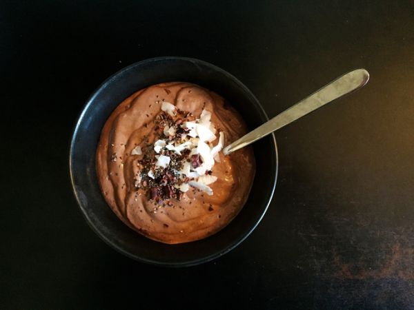 mousse di cioccolato all'acqua, Mousse al cioccolato di Nigella