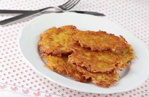 Rosti di patate e zucca, rosti di patate e radicchio