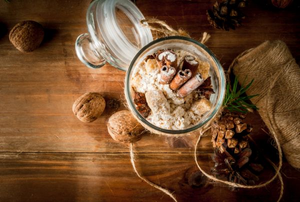 Preparato per biscotti in barattolo da regalare a Natale