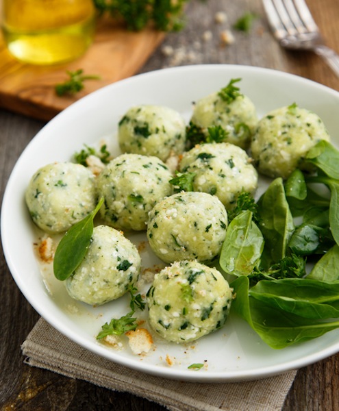 gnocchi di spinaci, gnocchi