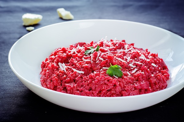 risotto con le barbabietole rosse, risotto,