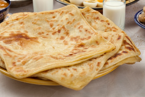 msemen, crespelle sfogliate, cucina Marocco