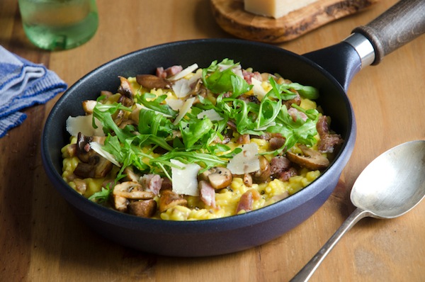 risotto zafferano e funghi