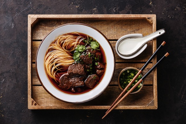 ramen, verdure